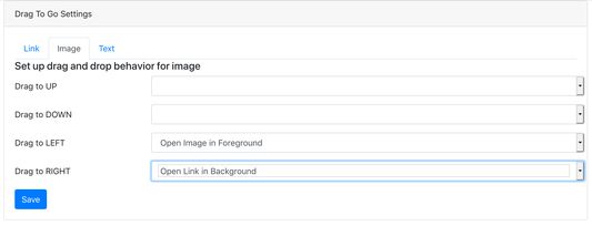 Config drag and drop image