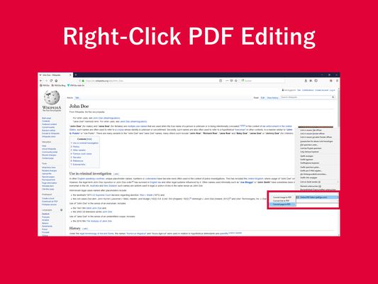 Right-Click PDF Editing