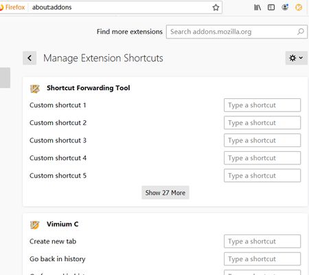 Provide 32 configurable shortcuts
