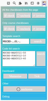 English menu for courseSel v1.1