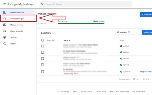 Download Insights in navigation