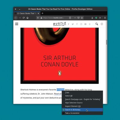 Right click and search
