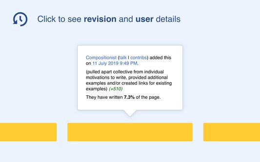 Click to see revision and user details.