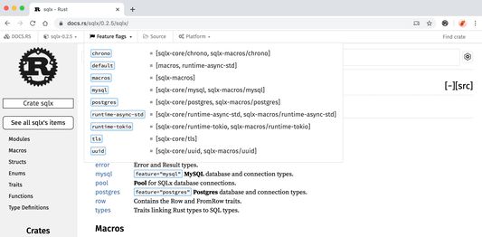 Add Feature Flags for docs.rs
