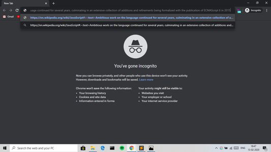 Paste the copied link in URL bar