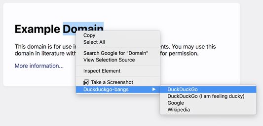Context menu