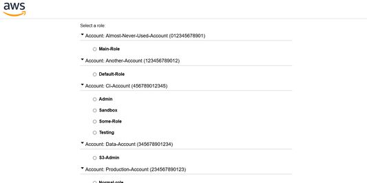 Without this addon, the list of accounts can be too long like this.