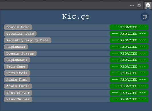 Successfully fetched domain WHOIS information.