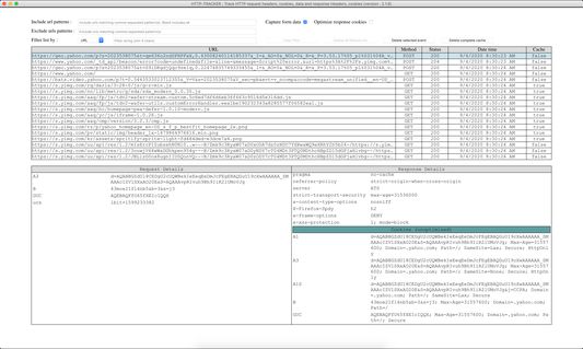 3- unoptimized response cookie details - not sorted