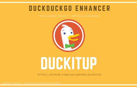 Berif information about DuckDuckGo Enhacner or DuckItUp