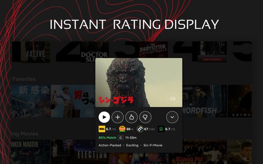 Instant rating display.