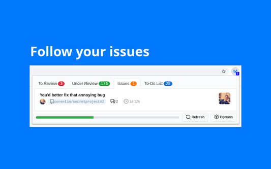 Preview of issues the Gitlab Notify Extension