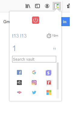 All your accounts in one place, a click launches a website and fills in the user and password.