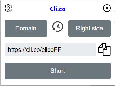 Short URL with custom right side