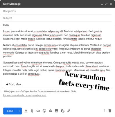 New random facts every time