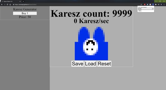 Karesz Clicker Hack in action
