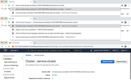 AWS Console Navigator extension