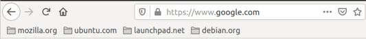 Before adding Google.com as a bookmark