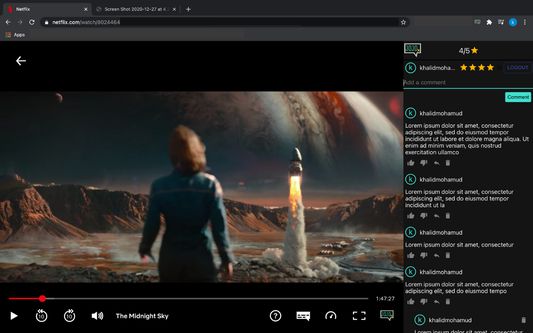 Click the icon again to hide the app.