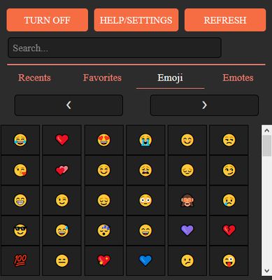 Emoji Keyboard Page