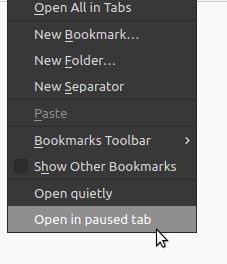 Open in paused tab