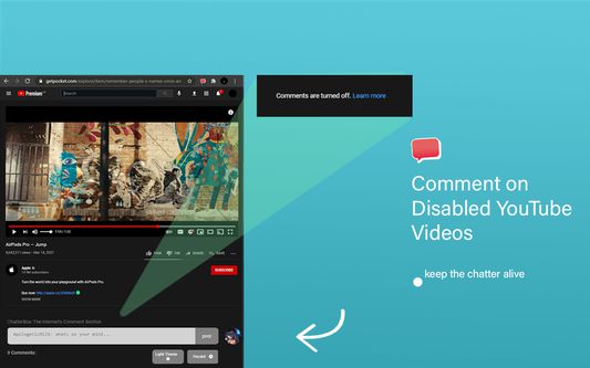 Disabled YouTube Comments