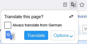 Translate Web Pages - Desktop, Simple interface