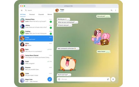 Quick access to the Web Telegram messenger