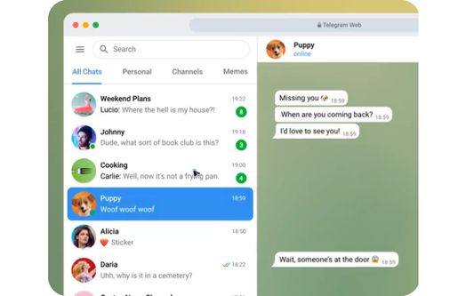 Telegram lets you access your chats from multiple devices