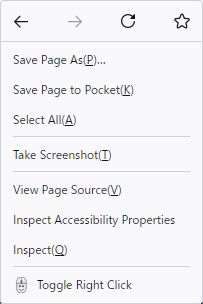 Context Menu