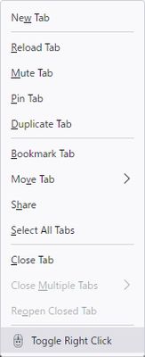 Context Menu on Tab Strip