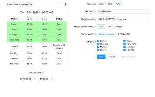 Preview as you configure the settings.