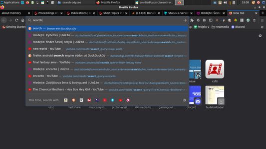 Addon in action - whole desktop for context.