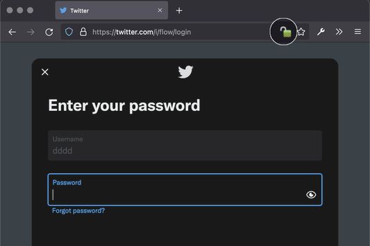 detected that the page has a password input box