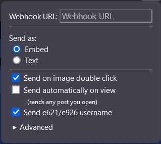 Simple configuration menu