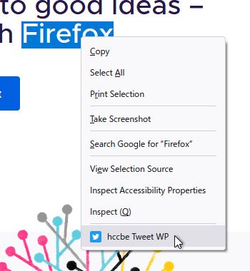 Context menu