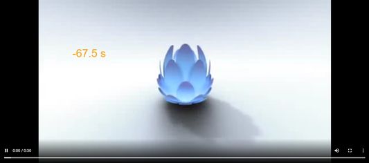 Seek back 67 seconds on triple tap/click.