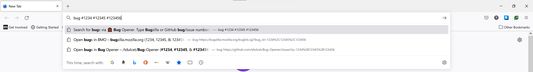 Open bug directly from the address bar
