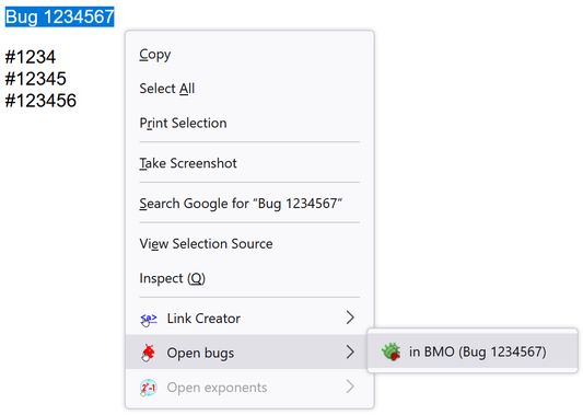 Open bug
