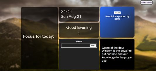 Widget Page