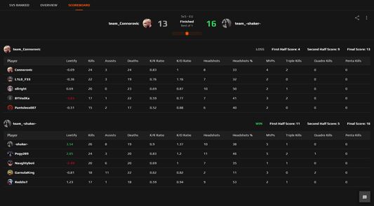 displays leetify ratings on the match scoreboard