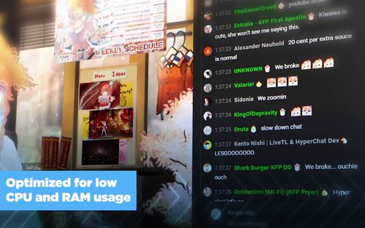 HyperChat is optimized for low CPU and RAM usage!
