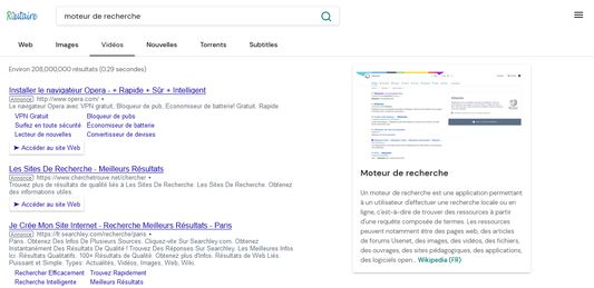 Page Vidéos