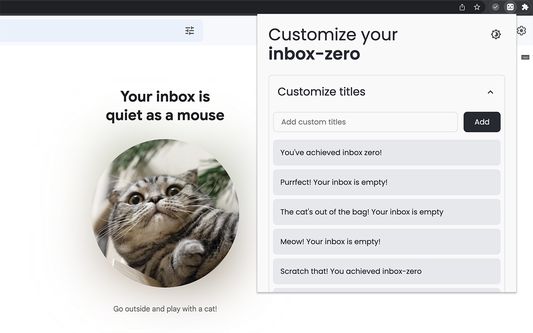 Customize titles