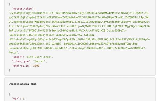 Decoded response values