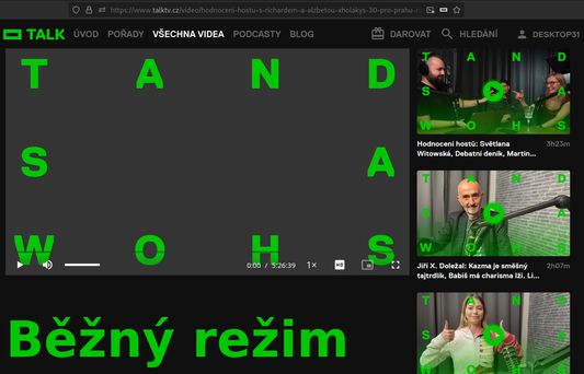 Běžný režim