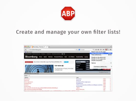 You can even create your own blocking lists to customize the web to your exact needs.