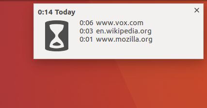 Optionally receive periodic reminder notifications at any frequency. They show the total time for the day and for the top three sites.