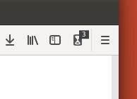 The ticker shows the time you have spent on the current site or the total time spent on the web today. Here it shows 3 minutes.