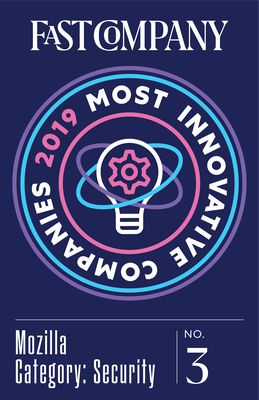 Fast Company's 2019 Most Innovative Companies honoree for Security.